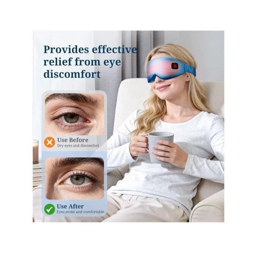 Wireless Heated Eye Mask with Cooling